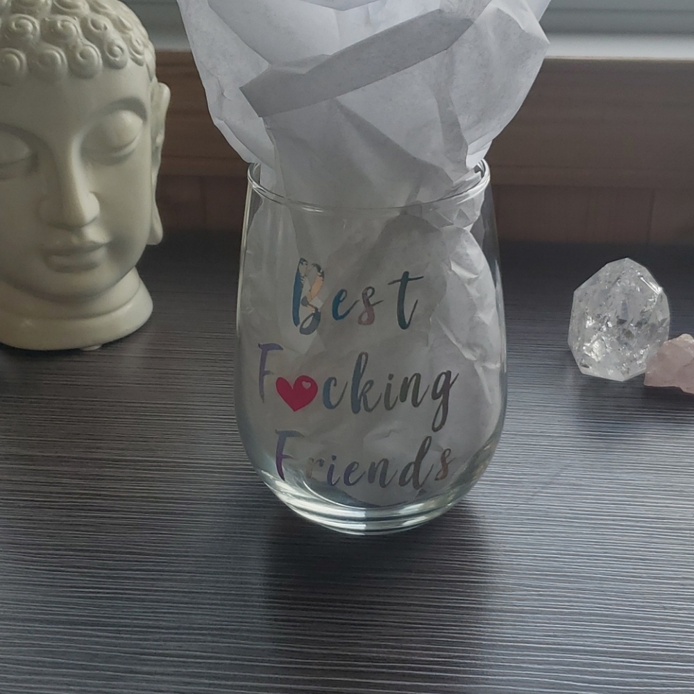 Best fkin friend wine glass ** 🍷